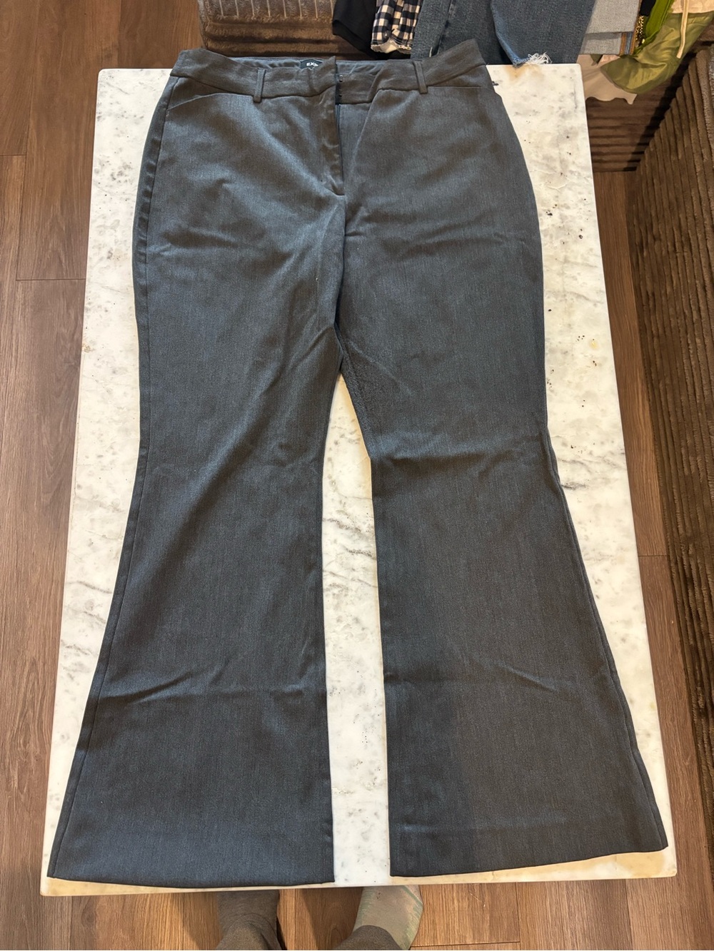 Women's Dark Charcoal Flare Pants